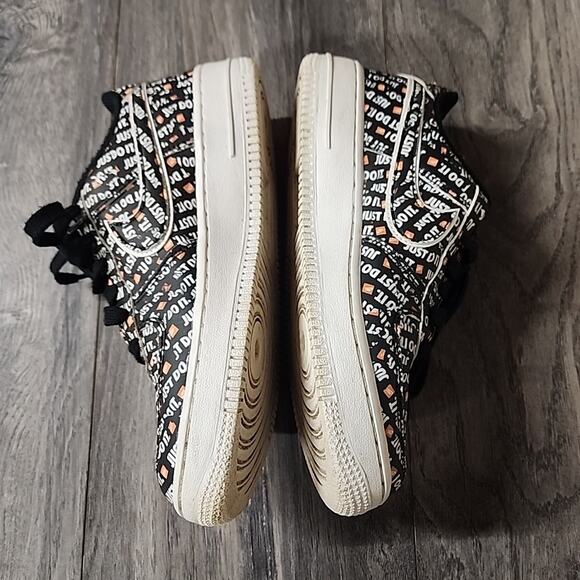 Nike Air Force 1 JDI "JUST DO IT” All Over Print Shoes Size 5Y - Picture 7 of 8